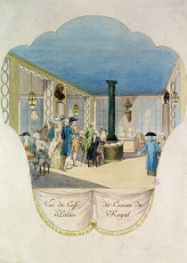 Cafe in the cellar of the Palais-Royal by French School