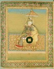 Tamerlane from an album of portraits of Moghul emperors von Indian School
