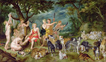 Diana and her Nymphs Preparing to Leave for the Hunt by Jan Brueghel the Elder