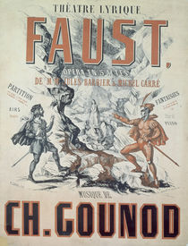Poster advertising 'Faust' by French School