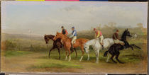 Steeplechasing: At the Start by William Joseph Shayer