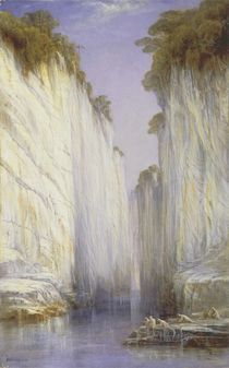 The Marble Rocks - Nerbudda Jubbolpore by Edward Lear