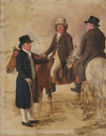 Three Worthies of the Turf at Newmarket von Benjamin Marshall