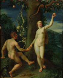 Adam and Eve by Hans I or Johann Rottenhammer