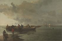 A Barge with a Wounded Soldier von John Crome
