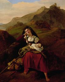 The Unhappy Mother, 1834 von Louis Leopold Robert
