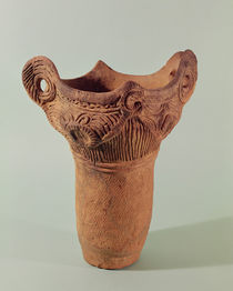 Jomon vase from the Kanto province by Japanese School