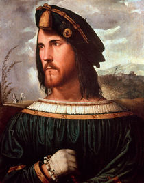 Cesare Borgia Duke of Valencia by Altobello Meloni