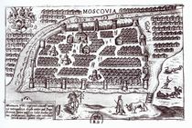Plan of Moscow, 1628 von French School