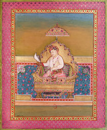 Akbar from an album of portraits of Mughal Emperors at Delhi von Indian School