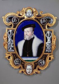 Portrait of Anne, First Duke of Montmorency 1556 von Leonard Limosin