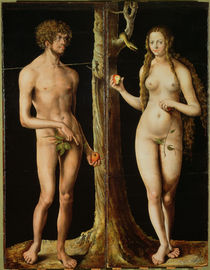 Adam and Eve by Lucas, the Elder Cranach