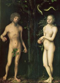 Adam and Eve by Lucas, the Elder Cranach