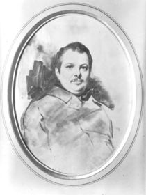 Portrait of Honore de Balzac c.1820 von Louis Boulanger