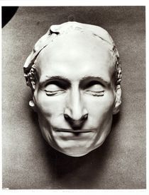 Death mask of Blaise Pascal 1662 by French School
