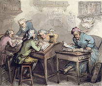 A Merchant's Office, 1789 von Thomas Rowlandson