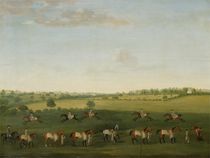 Sir Charles Warre Malet's String of Racehorses at Exercise von Francis Sartorius