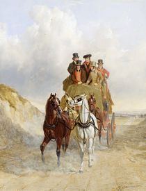 The Royal Mail Coach on the Road von John Frederick Herring Snr