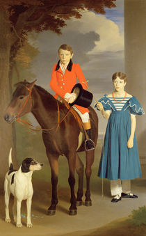John Gubbins Newton and his Sister Mary by Robert Burnard