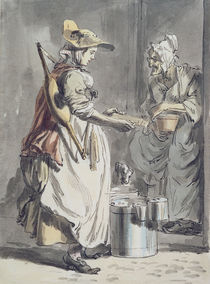 London Cries: A Milkmaid, c.1759 von Paul Sandby