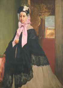 Therese de Gas , sister of the artist by Edgar Degas