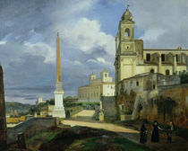 Trinita dei Monti and the Villa Medici by Francois-Marius Granet