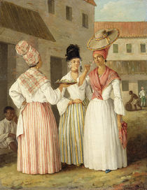A West Indian Flower Girl and Two Other Free Women of Colour von Agostino Brunias