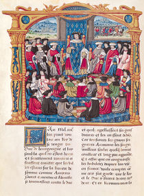Ms 18 Fol.66v Louis XI Begins the War against Charles le Temeraire by French School