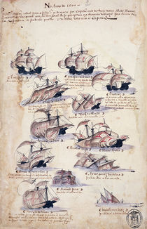 Pedro Alvares Cabral Arriving in Brazil in 1500 by Portuguese School