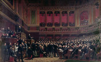 Louis Adolphe Thiers Acclaimed by the Deputies During a Meeting by Benjamin Ulmann