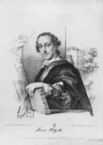 Portrait of Horace Walpole Count of Orford von English School