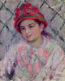 Portrait of Blanche Hoschede as a Young Girl von Claude Monet