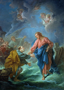 St. Peter Invited to Walk on the Water von Francois Boucher