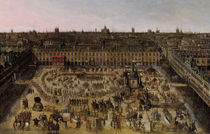 The Place Royale and the Carrousel in 1612 by French School