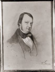 Portrait of Frederic Chopin von Jean Joseph Bonaventure Laurens