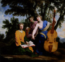 The Muses Melpomene, Erato and Polymnia von Eustache Le Sueur