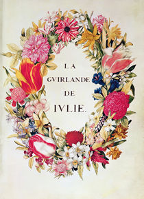 Frontispiece of 'La Guirlande de Julie' von Nicolas Robert