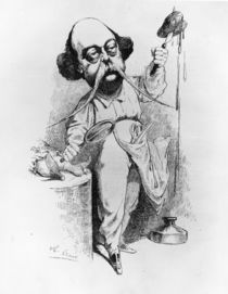 Gustave Flaubert Dissecting Madame Bovary by J. Lemot