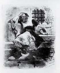 The Man in the Iron Mask in his Prison by Celestin Francois Nanteuil