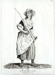 Female Sans-Culotte, 1792 by French School