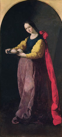 St. Agatha by Francisco de Zurbaran