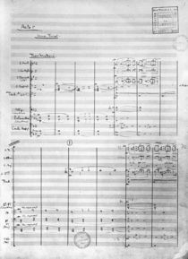 Score sheet of Act 1 of 'Pelleas and Melisande' von Claude Debussy