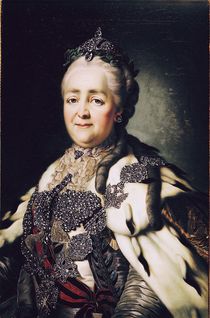 Portrait of Catherine II of Russia von Alexander Roslin