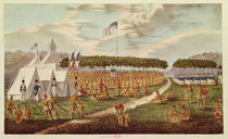 View of the Great Treaty Held at Prairie du Chien von James Otto Lewis