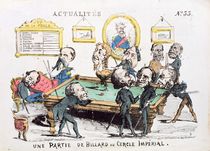 'Une Partie de Billard au Cercle Imperial' by French School