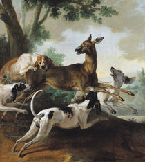 A Deer Chased by Dogs, 1725 by Jean-Baptiste Oudry