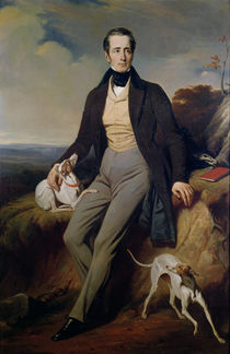 Portrait of Alphonse de Lamartine 1830 by Henri Decaisne