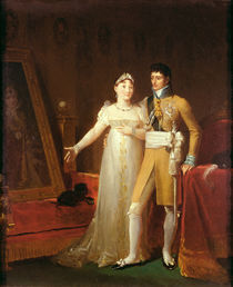 Portrait of Jerome Bonaparte and his wife Catherine of Wurtemberg by Francois Pascal Simon, Baron Gerard