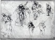 Study of nude men by Leonardo Da Vinci