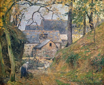 A Farm at Montfoucault, 1894 von Camille Pissarro